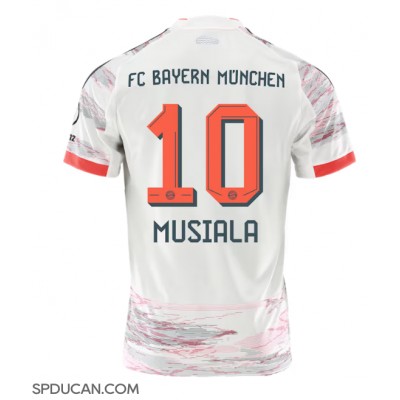 Muški Nogometni Dres Bayern Munich Jamal Musiala #10 Gostujuci 2025-26 Kratak Rukav Muški Nogometni Dres Bayern Munich Jamal Musiala #10 Gostujuci 2025-26 Kratak Rukav